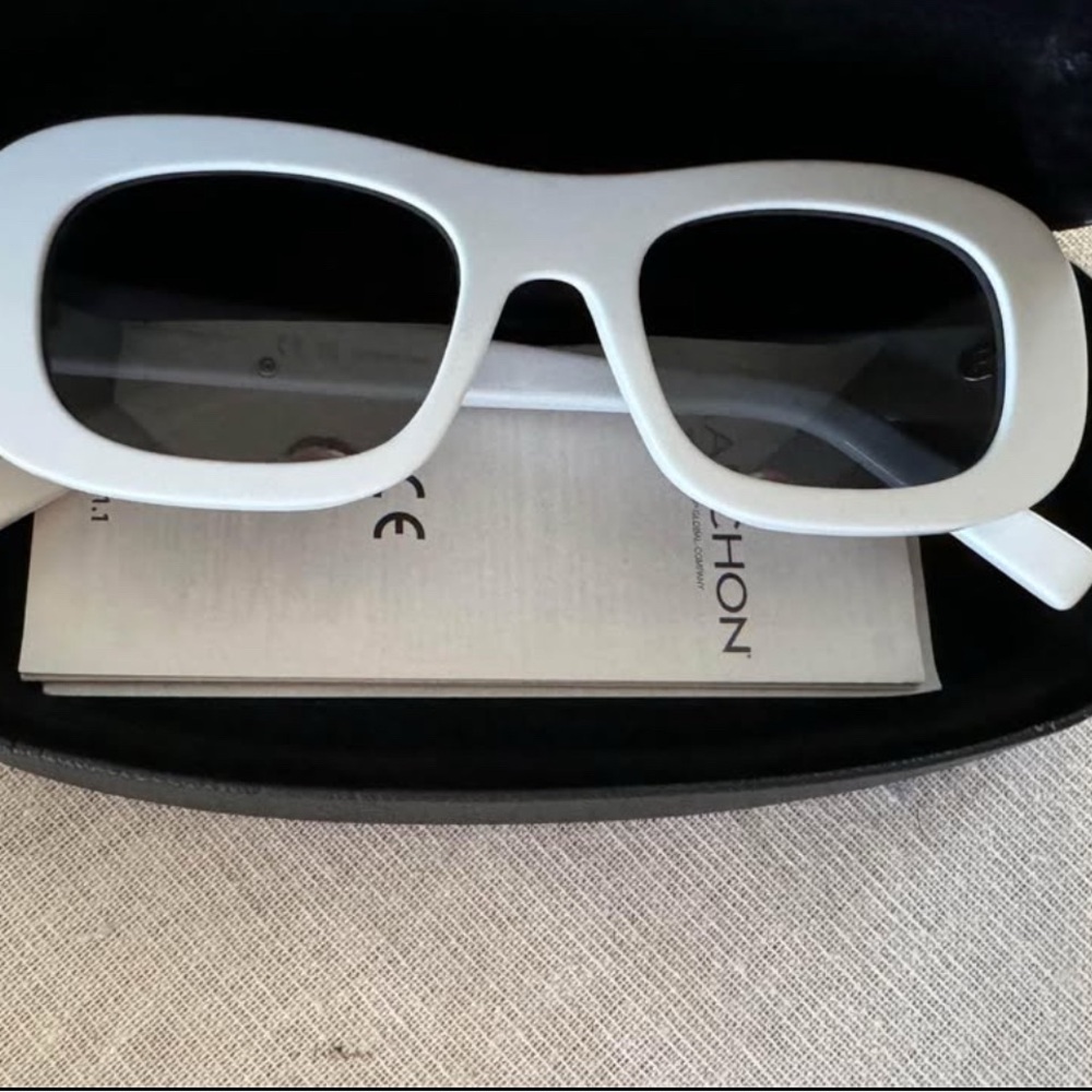 Salvatore Ferraegamo White Sunglasses
